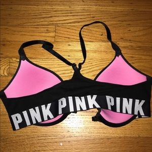 Pink bra